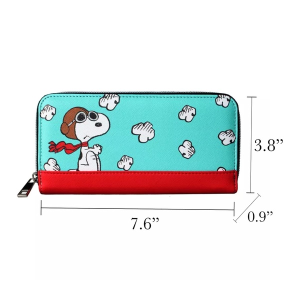 Peanuts Snoopy in Flight Clutch Wallet - Picture 14 of 14